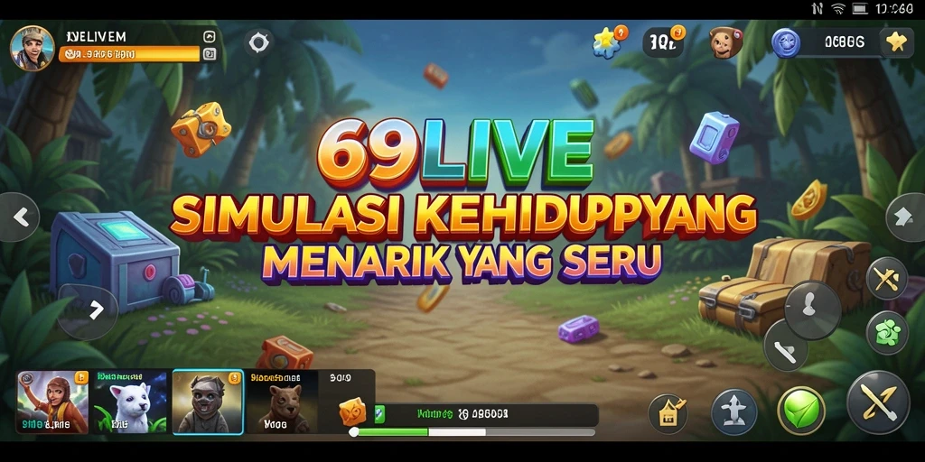 Tampilan gameplay menarik dalam simulasi kehidupan 69LIVE.