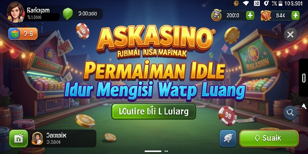 Tampilan gameplay menarik yang menunjukkan kemajuan dalam ASKASINO.