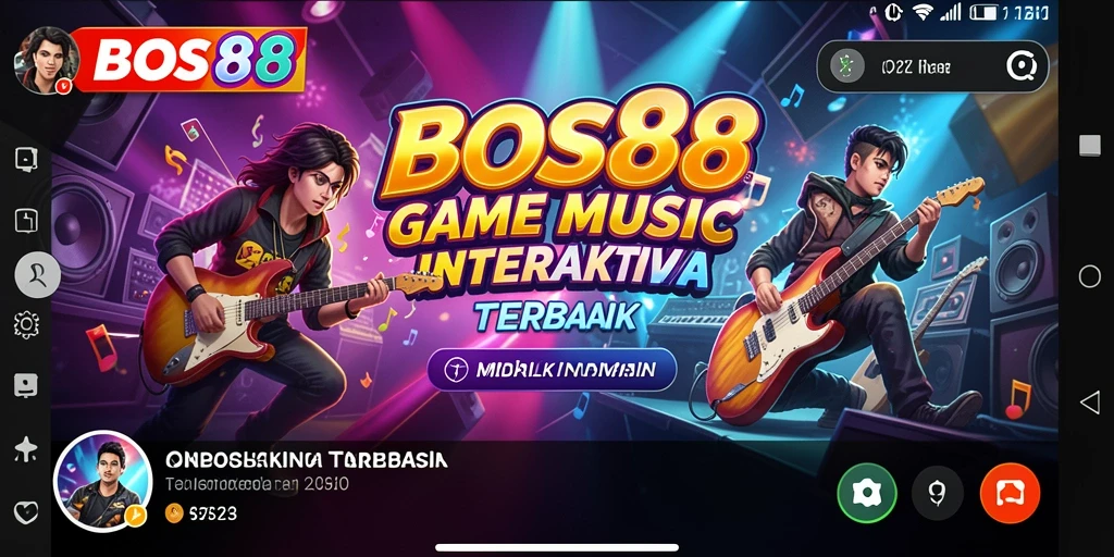 Screenshot gameplay BOS88 menampilkan pemain yang asyik bermain musik.