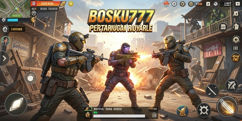 Tampilan gameplay menarik dalam pedang pasir BOSKU777.