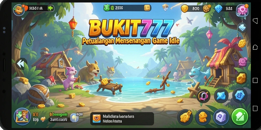 Tampilan gameplay BUKIT777 yang menawan dan santai.