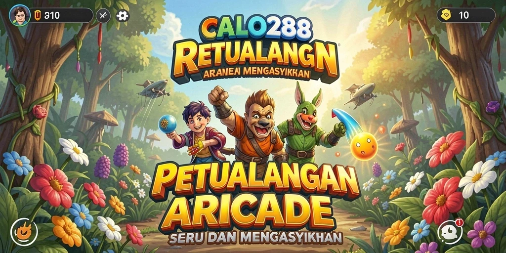 Screenshot utama CALO288 menampilkan aksi gameplay Arcade yang seru.