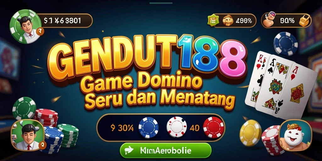 Screenshot GENDUT188 menampilkan gameplay seru domino.