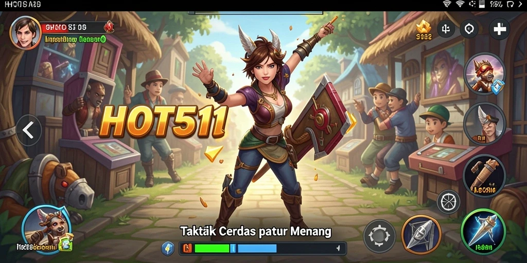 Tampilan gameplay seru dari HOT51 yang mencerminkan strategi yang menantang.