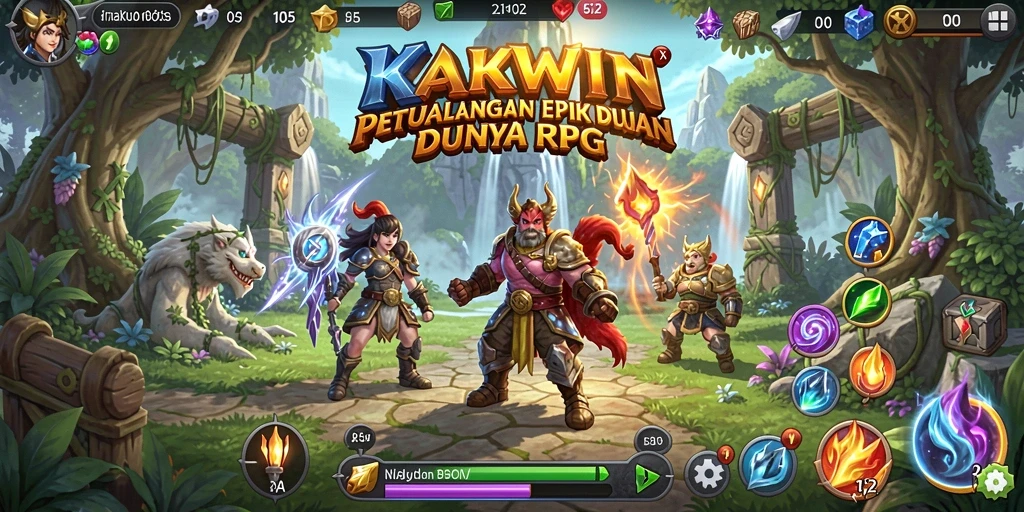 Gameplay KAKWIN yang menarik dan menantang dalam genre RPG.