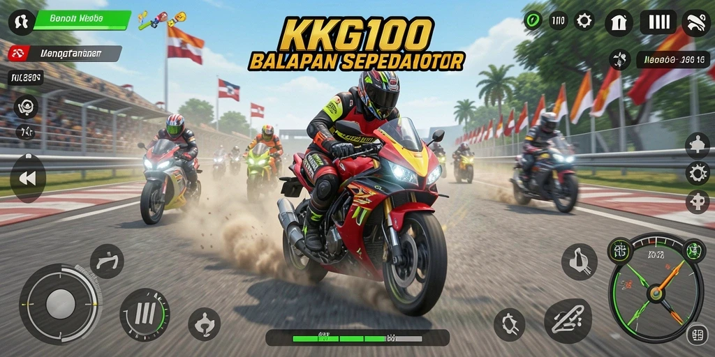 Gameplay seru KPK100 yang menghadirkan akselerasi cepat dan adrenalin tinggi.
