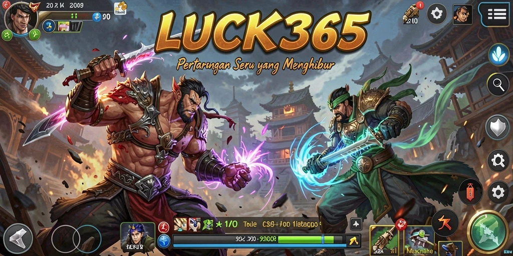 Tampilan mendebarkan dari LUCK365 dengan aksi bertarung yang intens.
