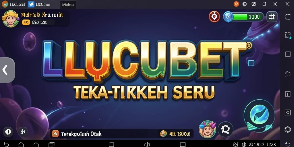 Tangkapan layar gameplay LUCUBET menunjukkan suasana teka-teki yang menantang.