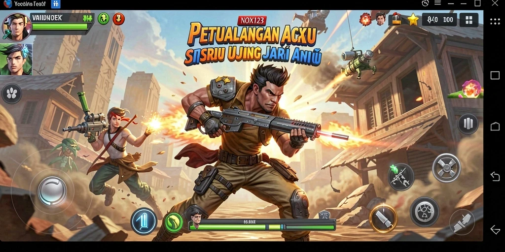 Gameplay seru NOX123 dengan aksi mendebarkan.