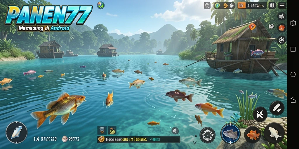 Tangkapan ikan yang spektakuler dalam gameplay PANEN77.