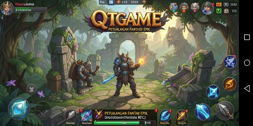 Tampilan gameplay RPG yang mendebarkan dan menakjubkan.