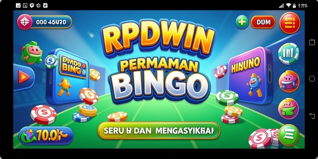 Tampilan gameplay RPIDWIN dengan suasana permainan Bingo yang seru.