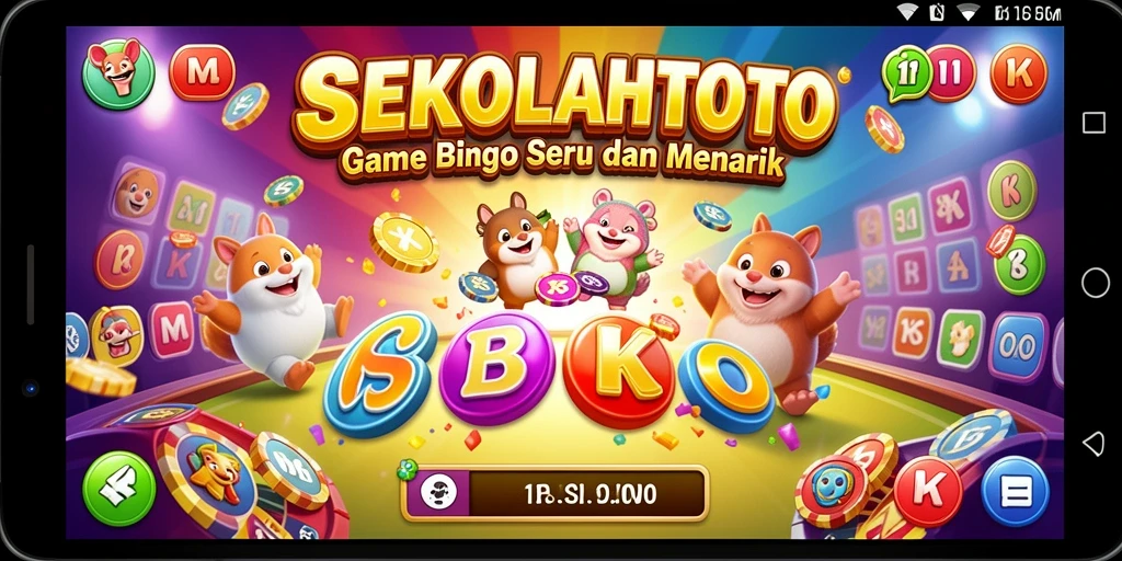 Tangkapan layar menunjukkan gameplay seru dalam permainan Bingo SEKOLAHTOTO.