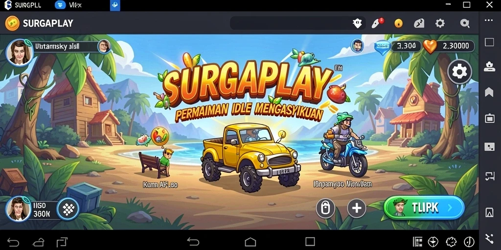 Tangkapan layar utama SURGAPLAY menunjukkan gameplay yang mudah dan mengasyikkan.